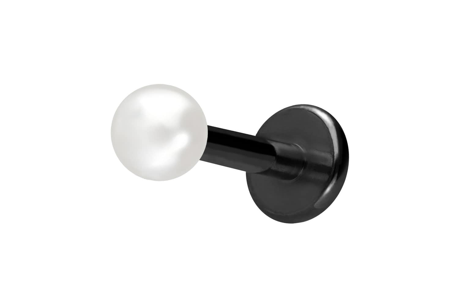 Titan Labret mit Innengewinde SYNTHETISCHE PERLE